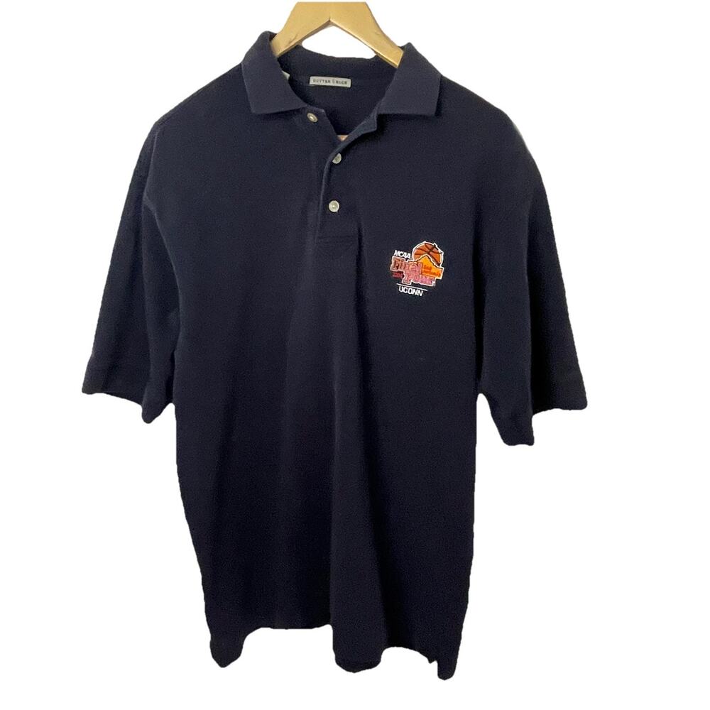UCONN 2004 NCAA Final Four San Antonio Shirt Sleeve Polo Shirt VTG Men Med Sz M